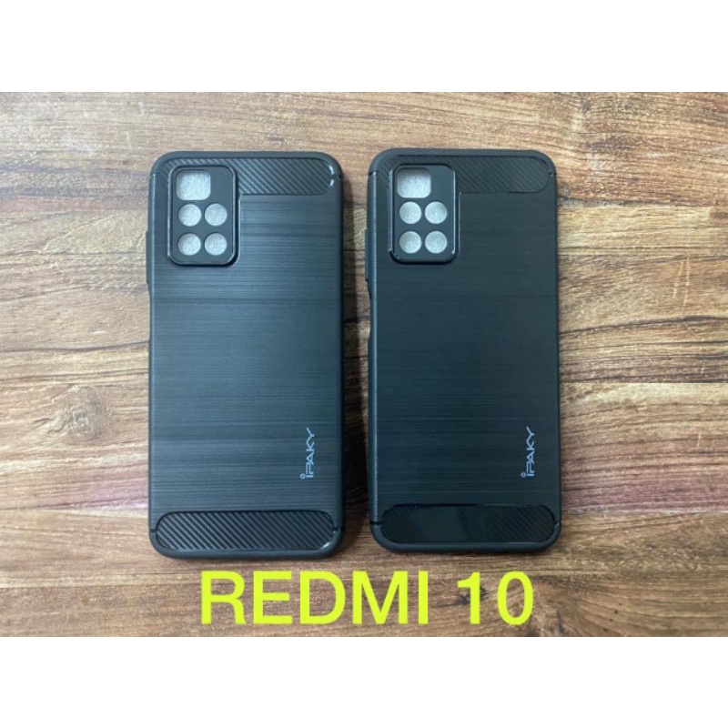 PROMO Case  REDMI 10 10 PRIME Soft Case Ipaky Carbon Protect Camera Free Garskin 3D