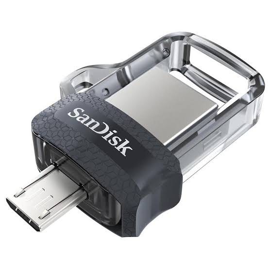 flash disk dual drive 128GB SanDisk Sddd3 Ultra Dual Drive M3.0 USB 3.0 OTG Garansi 5 Tahun