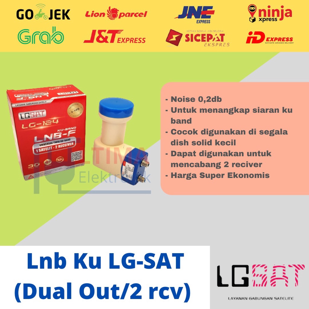 Lnb ku lgsat dual out noise 0,1 db