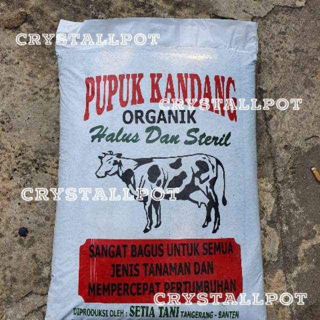 Pupuk kandang sapi merah organik halus dan steril - KEMASAN MERAH