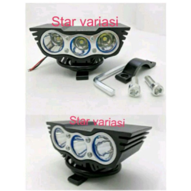 Lampu tembak sorot motor LED cree mini owl ultrafire 3 mata highgrade