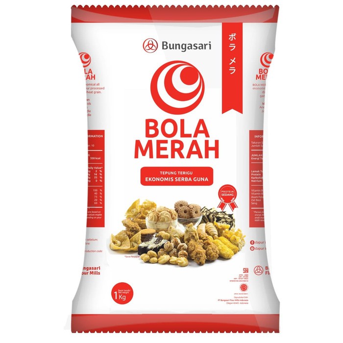 

Terigu Bola Merah 1Kg