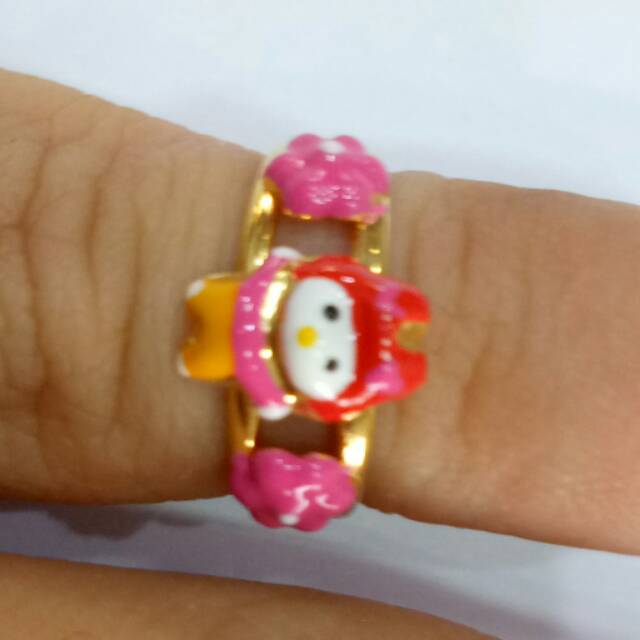 Cincin anak emas asli kadar 700 model karakter