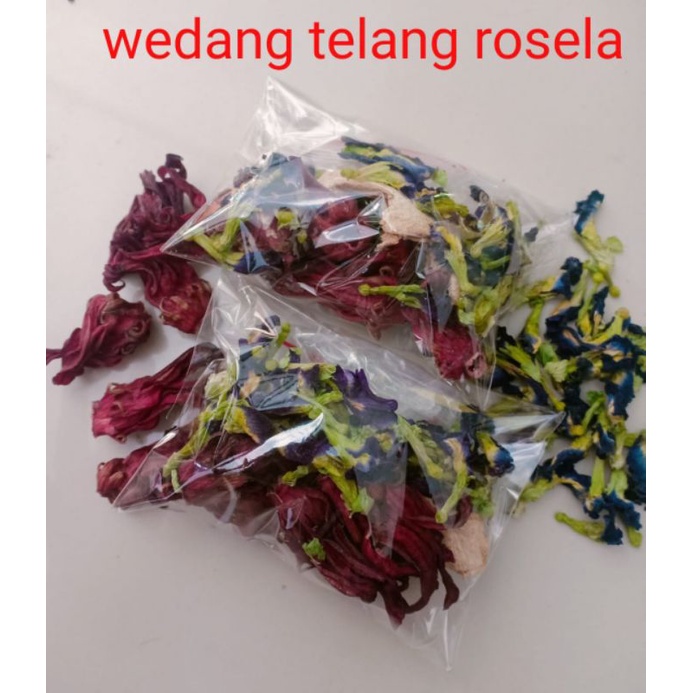 

DETOX TEA /wedang telang rosela plus gula batu