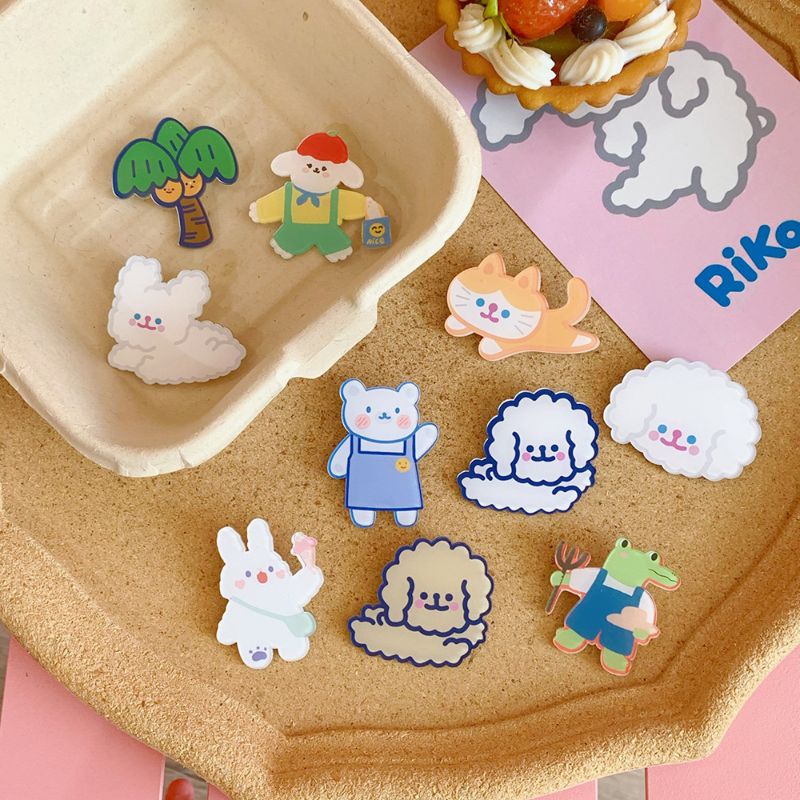 PIN IMPORT CUTE LUCU BAHAN ACRYLIC/PIN UNTUK TAS BAJU/PIN UNTUK TAS KOREA/BROS/PIN/PIN ACRYLIC IMPORT MURAH/BROS LUCU ANIMASI/BROS GAYA KOREA/BROS IMPORT/PIN BENTUK LUCU UNIK