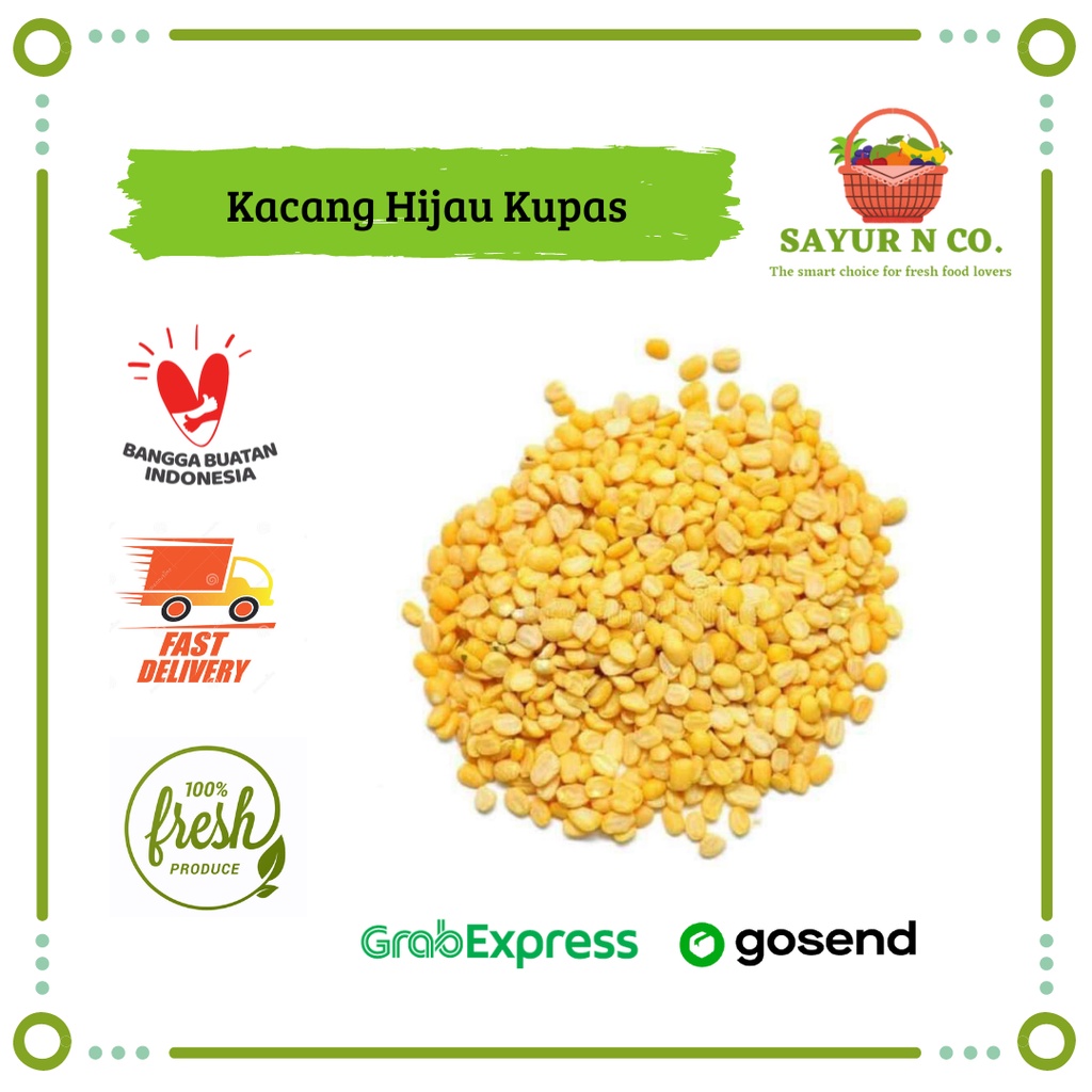 

Kacang Hijau Kupas Organik 250gr | Sayur N Co Bekasi