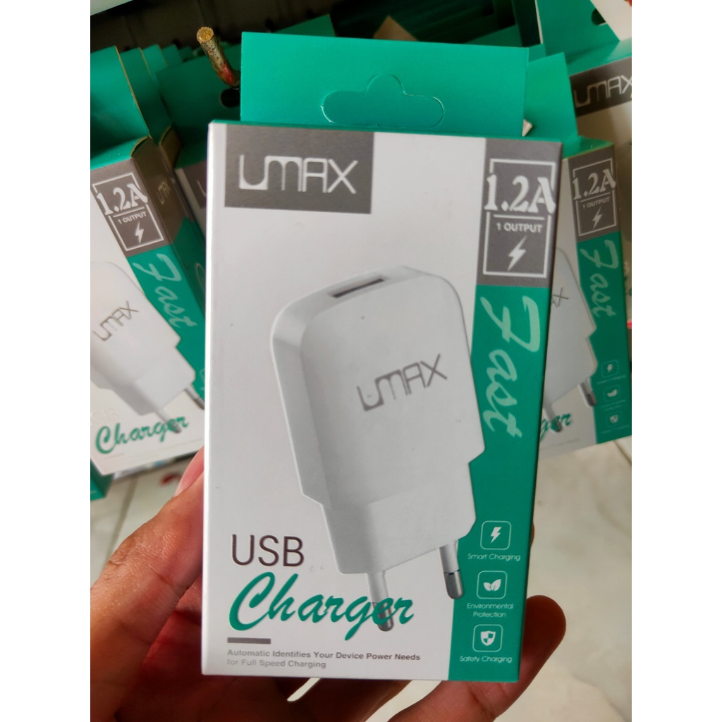 CHARGER CAS Batok adaptor umax dinamic real 1A