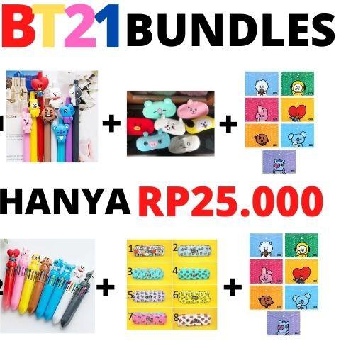 

[SKU : M7AZA] PAKET PERLENGKAPAN BT21 BANGTANBOYS ALAT TULIS SET BT21 ALAT TULIS BT21