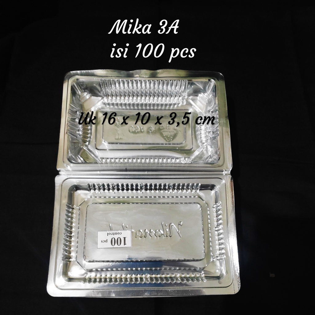 Mika Plastik 3A (isi 100 pcs), Mika Kue Plastik, Tempat Kue Plastik