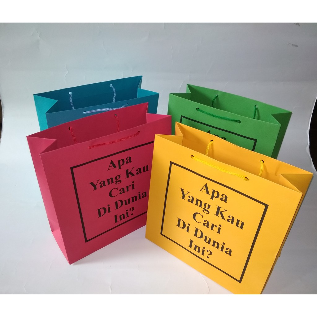 

Paper Bag Warna Kertas BC Dengan Sablon