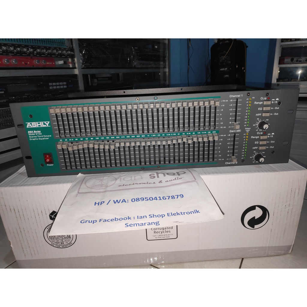 Equalizer Ashly GQX3102 Ashly GQX 3102 2 x 31 Channel Dual Channel Equalizer Ashly GQX-3102 MAKRO