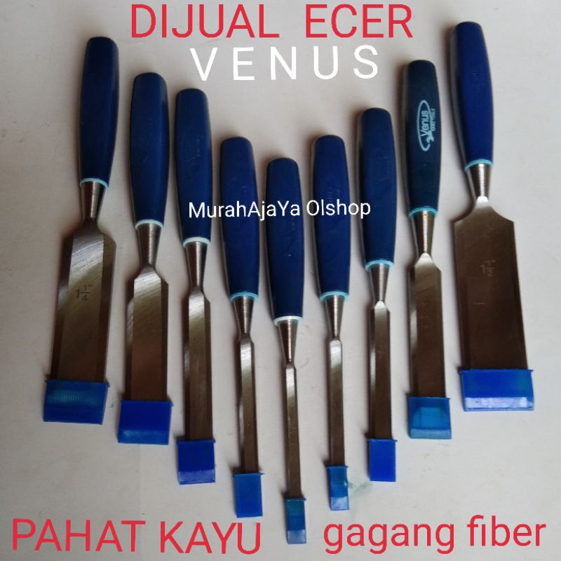 VENUS Pahat kayu Tatah kayu Pahat Bonsai Tangkai Fiber Aneka pilihan Ukuran lebar Dijual ECER Kwalit