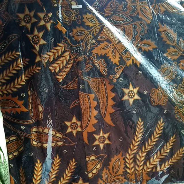 Asifa Batik Hrb026 Kenongo Kemeja Tosca Pendek Pekalongan Padi M L Xl Sogan Tulis Halus Kemeja Batik