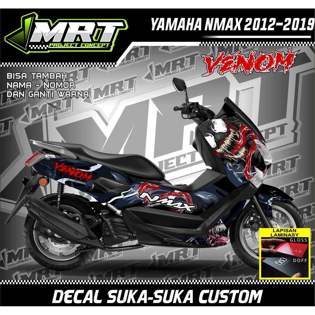 Decal Nmax Tahun 2012-2019 Full Body, Stiker Dekal Nmax 2012-2019 Full Body