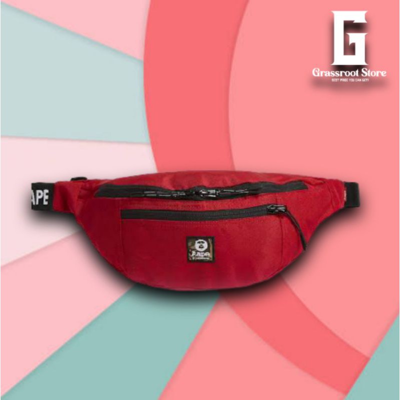 Waistbag AAPE MENS RED CAMO PATCH Original
