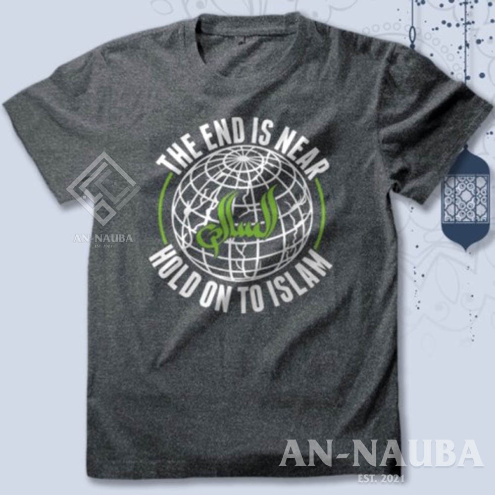KAOS DAKWAH ISLAMI HOLD ON TO ISLAM / Baju Distro Santri / Tshirt Muslim Trendy [AN-8601]-3