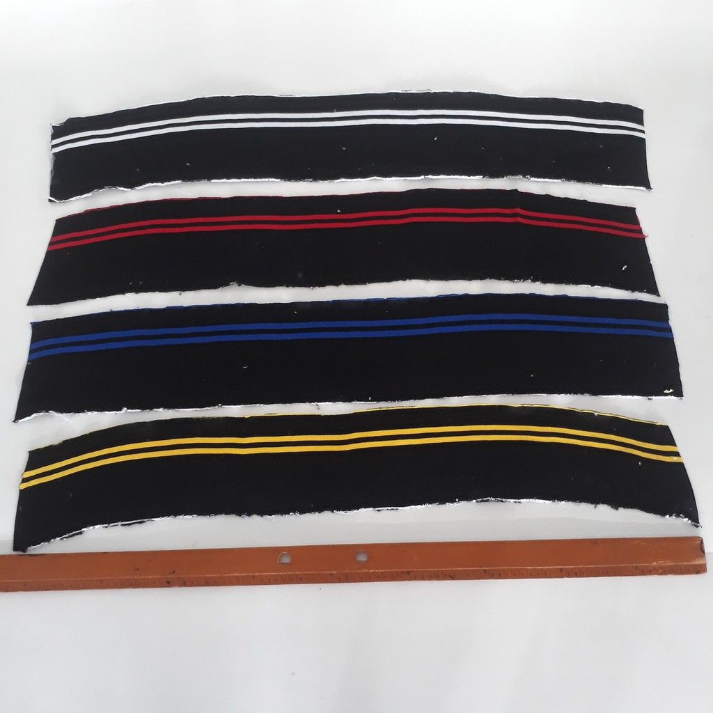 Kain Rib Salur Per 1 Stripe Tinggi 15 cm Lebar 90 cm