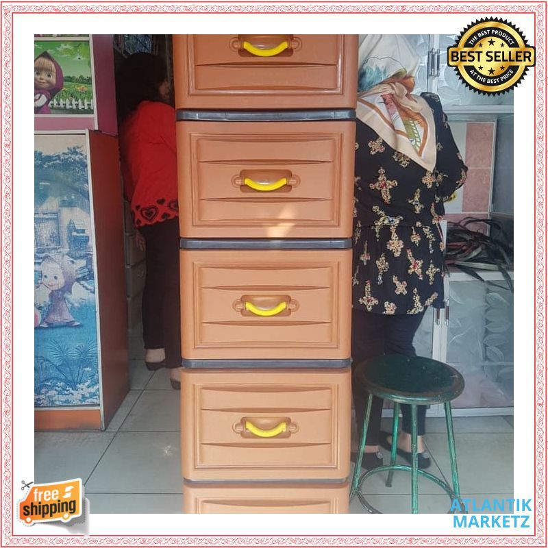 LACI PLASTIK / LEMARI PLASTIK / LEMARI SERBAGUNA SUSUN 5