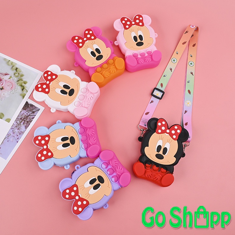 Tas Pop it Anak Karakter Mickey Import - Tas Anak Pop It Terbaru - Tas Selempang Anak Karakter Lucu - Tas Anak Lucu - Tas Anak Import [JL19]