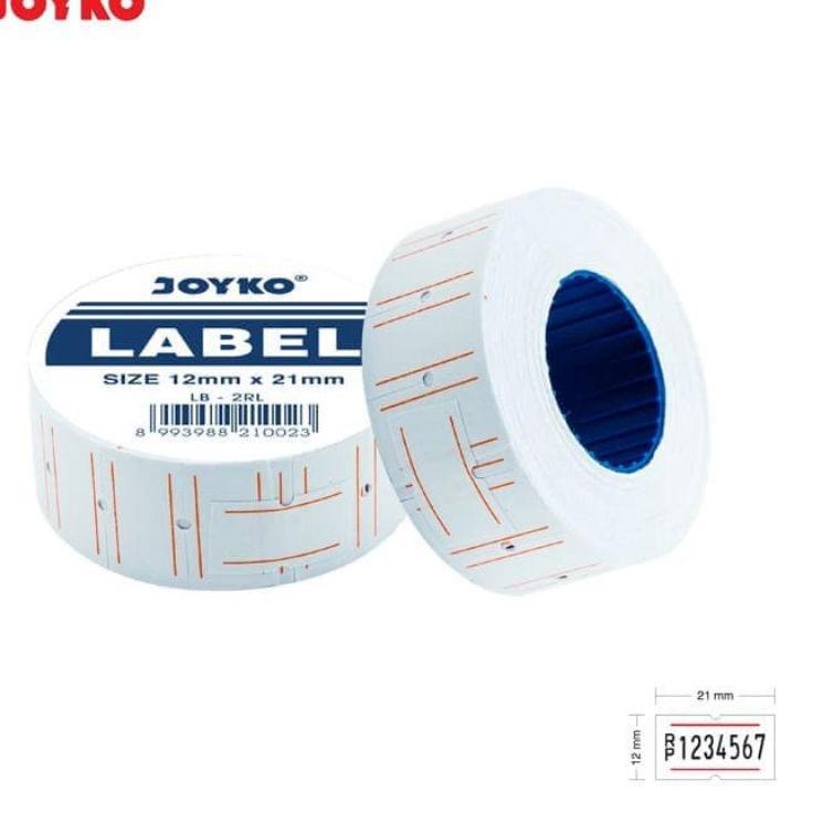 

DISKON !! 10.10 Kertas Label Harga/price label roll Joyko 1 baris LB-2RL ( 1 slop ) [KODE 9]