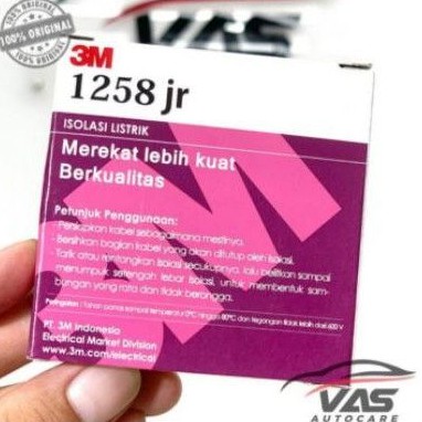 3M Isolasi Listrik Hitam 1258 JR ORIGINAL / Isolasi Listrik 3M Hitam 1258 Grosir