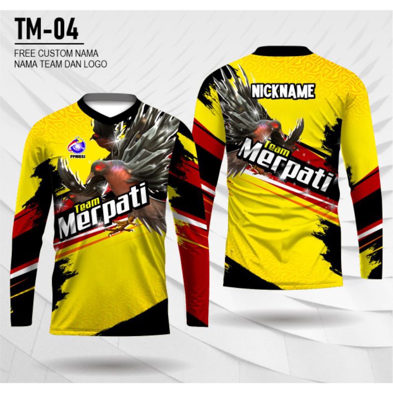 baju merpati balap custom Jersey merpati kolong lengan panjang