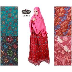Jual Batik Hijab Syari tosca Limited