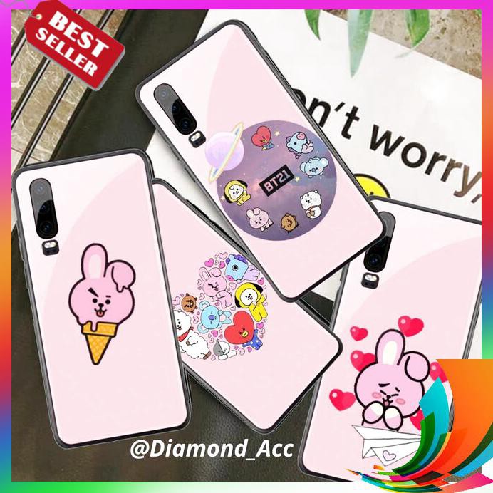 【TERBARU】 PREMIUM Case GLASS MOTIF BT21 3 SAMSUNG GALAXY A50S