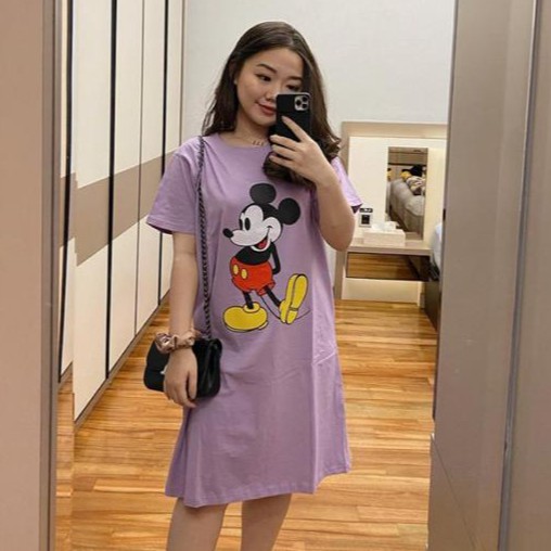 Dress Casual LILAC MICKEY Dress NEW ITEM KEKINIAN TERBARU LIMITED STOCK!