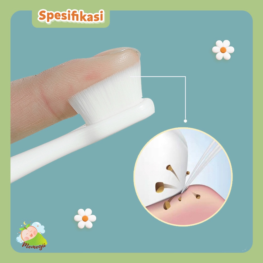 MOMOGII Sikat Gigi Anak Tooth Brush Usia 1-3 Tahun Karakter Panda