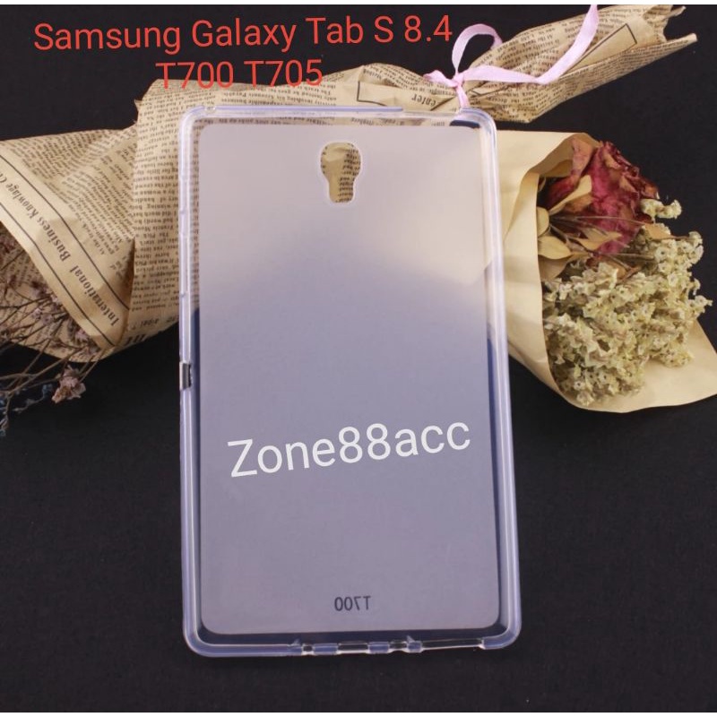 Case Samsung Galaxy Tab S 8.4 T700 T705 Silicon Softcase Ultrathin Casing Cover Jelly Silikon Soft Pelindung belakang jelly