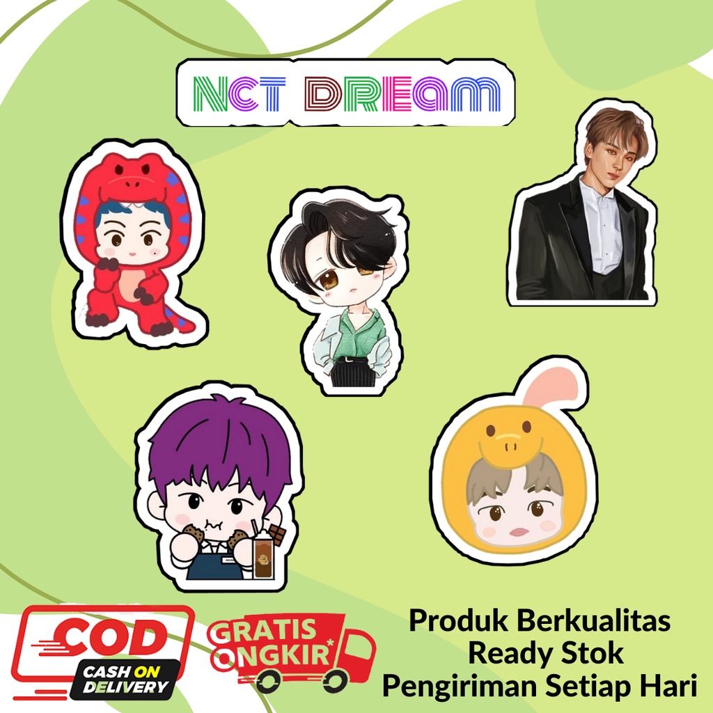 Stiker Kpop Nct Dream Dino Cafe Karakter Chibi Kartun Anime Lucu Berkualitas Murah Aesthatic