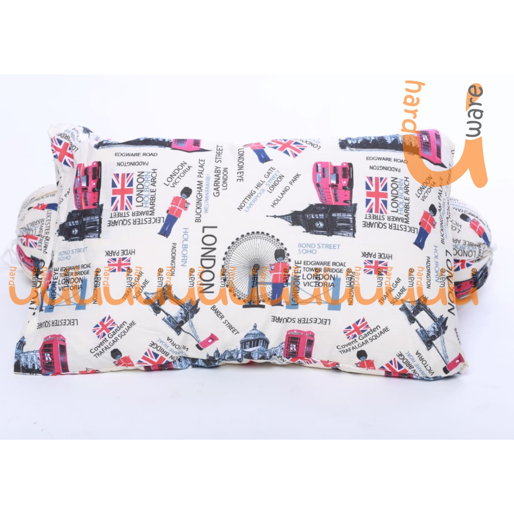 PAKET BANTAL GULING ANAK BALITA JUNIOR / BANTAL GULING SILIKON PLUS SARUNG BANTAL MOTIF