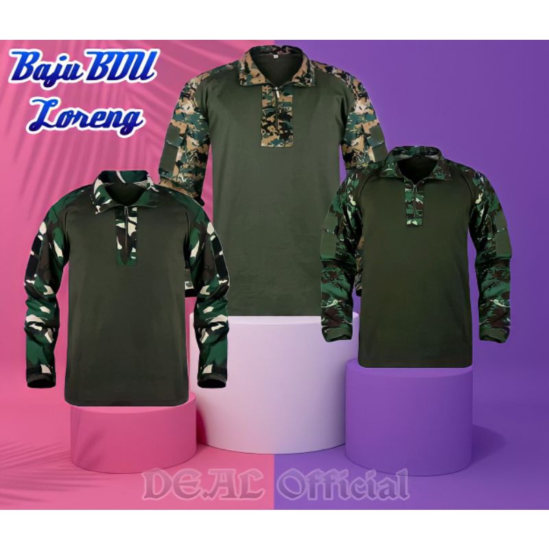 Baju Kaos BDU Baju Kaos Loreng TNI AU Outdor Dsain Terbaru Keren Banyak Pilihan Dan Warna