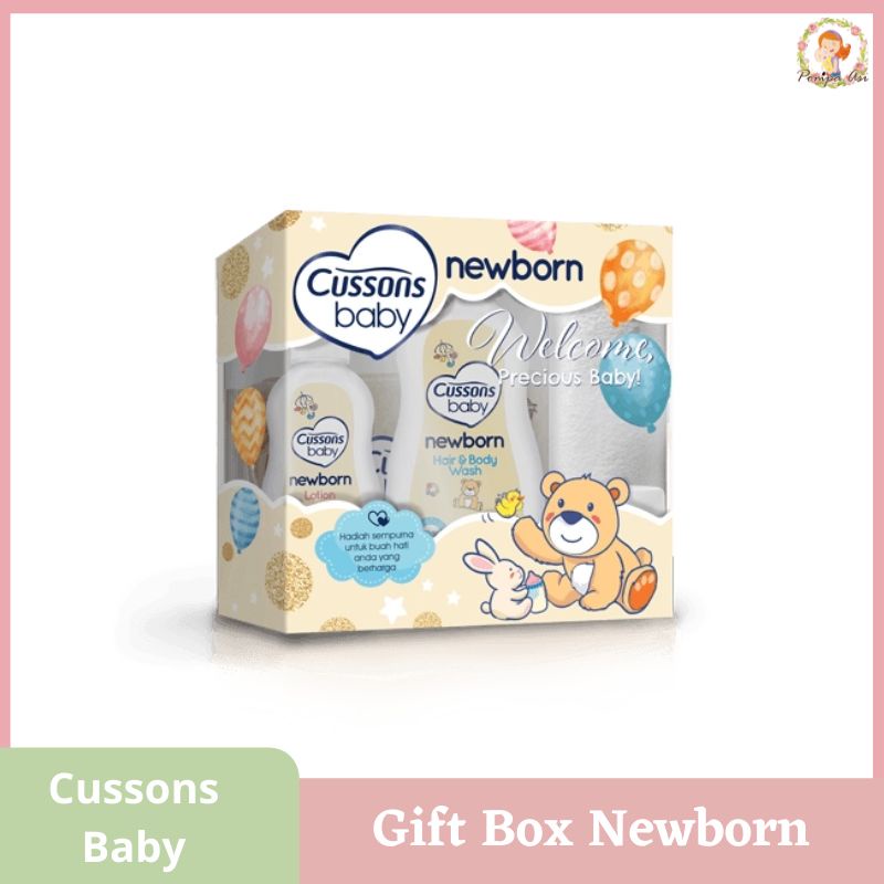 Paket Perlengkapan Perawatan Tubuh Cussons Baby Gift Box Untuk Anak Bayi Newborn By Mallpompaasi