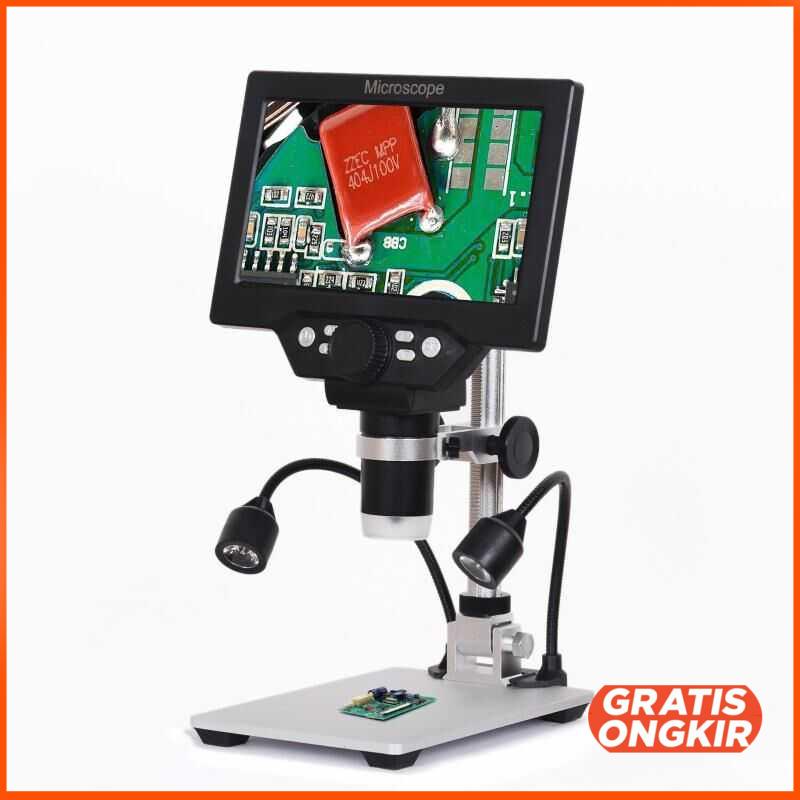 Mikroskop Digital 12MP 1200X with Monitor Metal Stand G1200