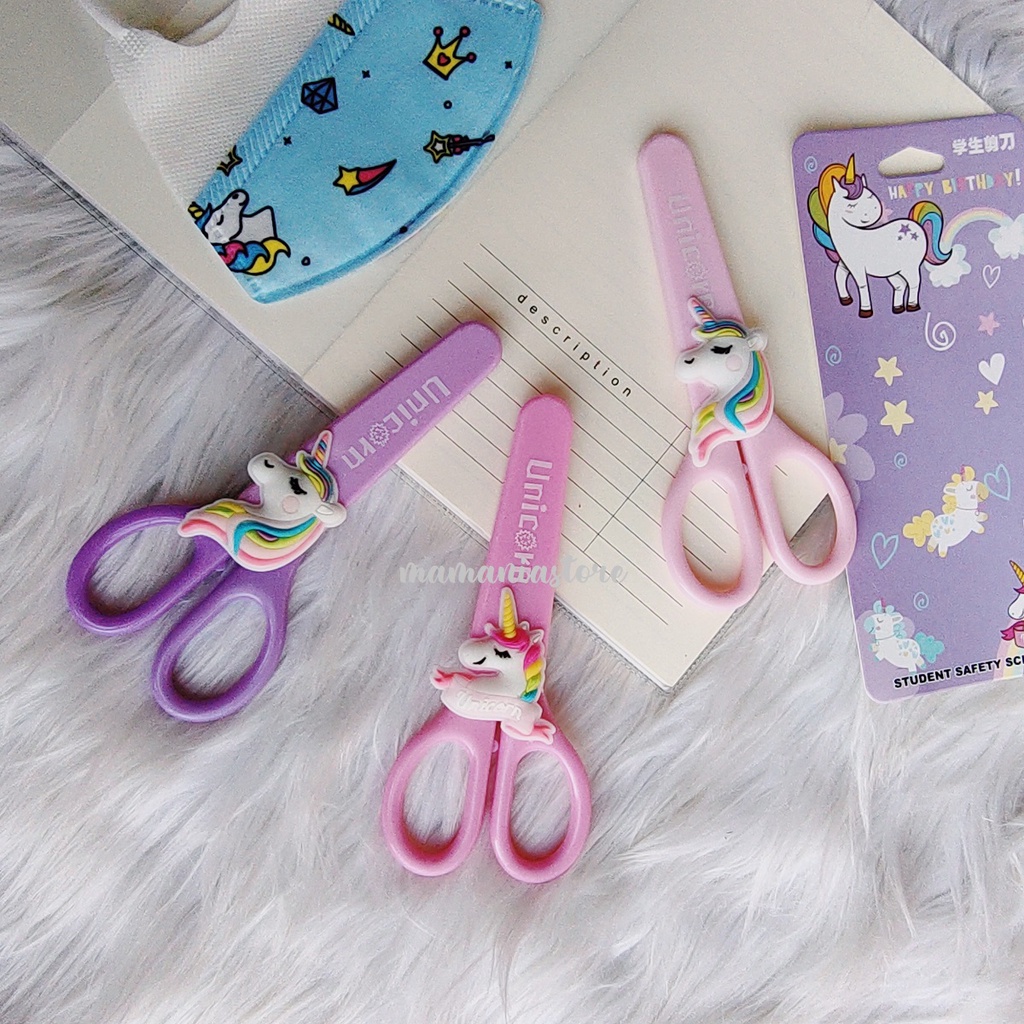 

Gunting Kertas Karakter Unicorn Alat Potong Kertas Anak Kuda Poni Pemotong Kertas Karakter Unicorn Kuda Poni