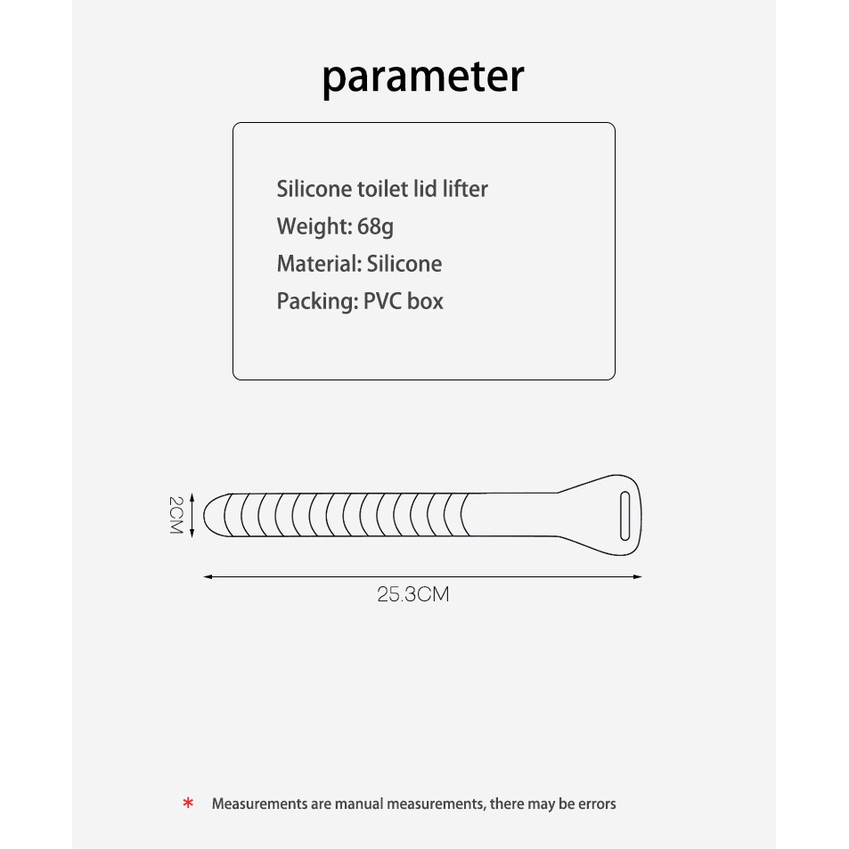 2pcs Sabuk Pengangkat Dudukan Toilet Bahan Silikon Model Lipat Dapat Disesuaikan