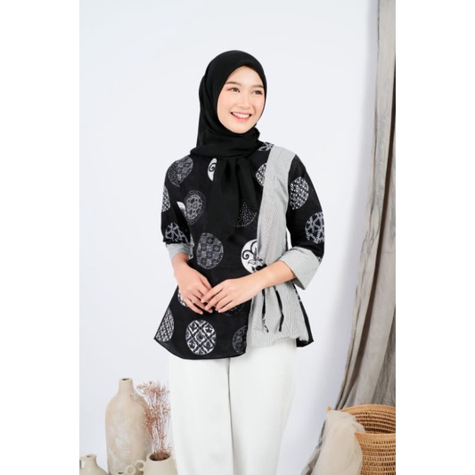 BAJU BATIK WANITA MODERN MONALISA GENES M,L,XL asli PEKALONGAN/BATIK JABIR