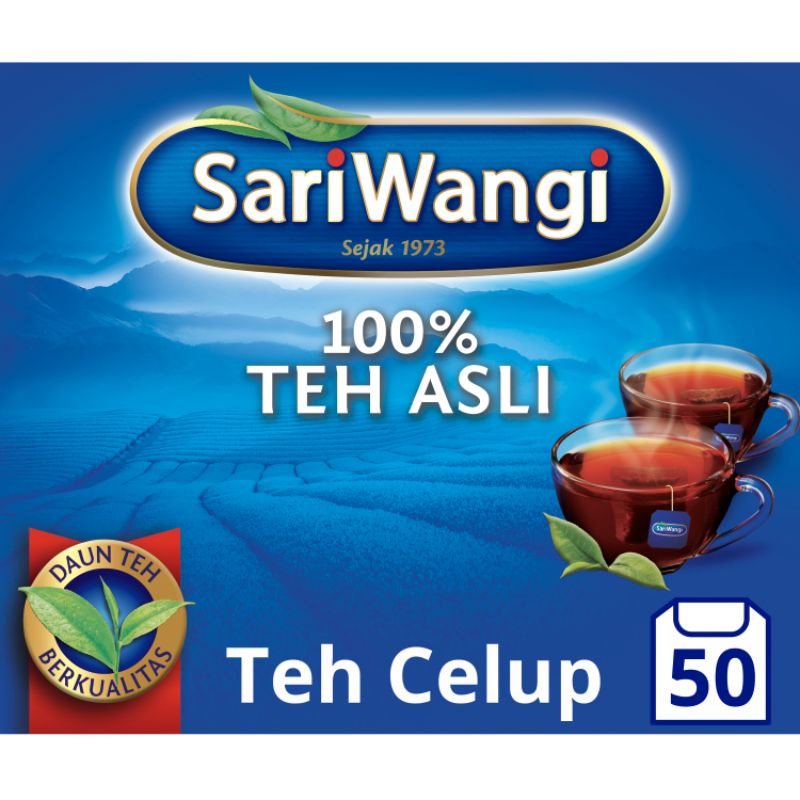 

Sariwangi Teh Celup Hitam 1.85 G isi 50 - Black Team, Teh Hitam sari wangi