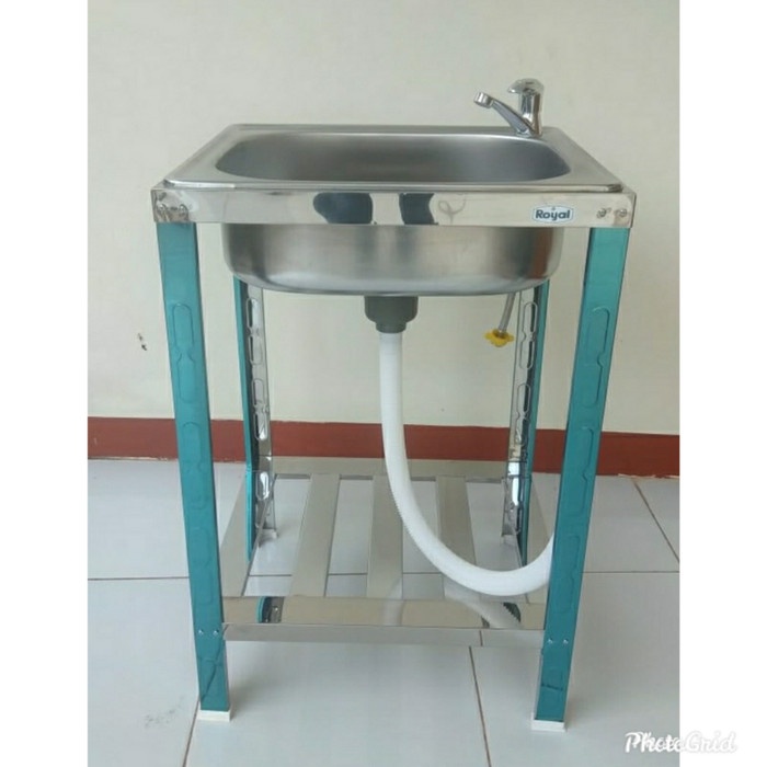 T.Lillie - Bak Cuci Portable Royal Lengkap Kran Wastafel