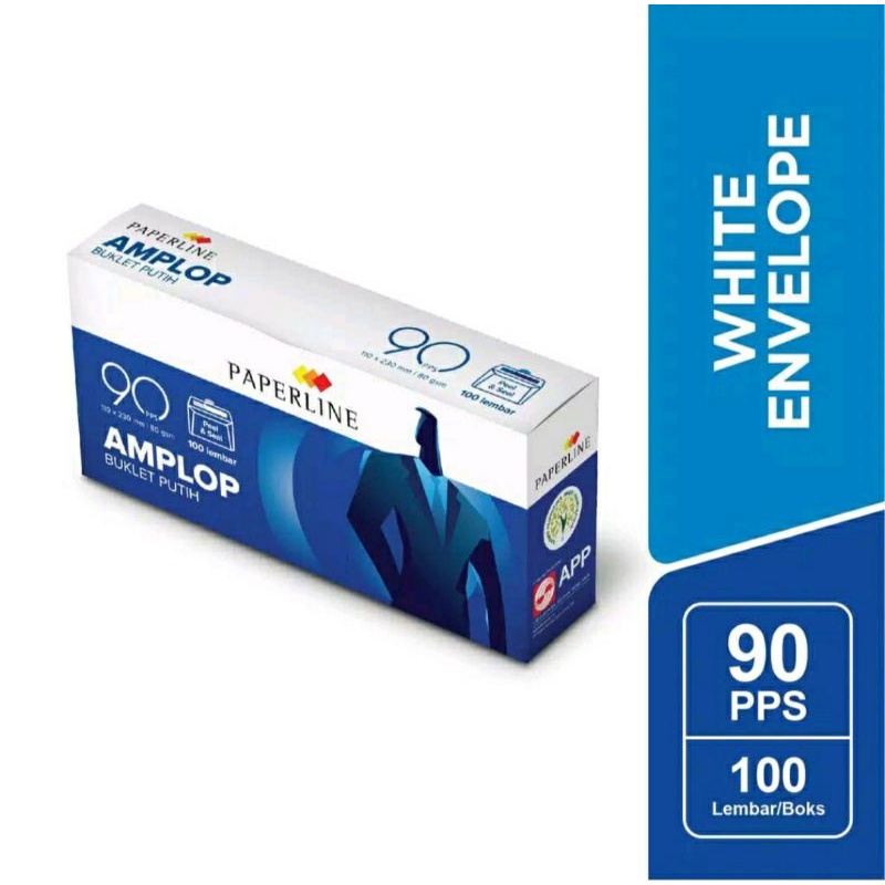 

Amplop Surat Paperline Panjang Original Asli Ori Buklet Putih Polos Perekat 90 PPS Kantoran