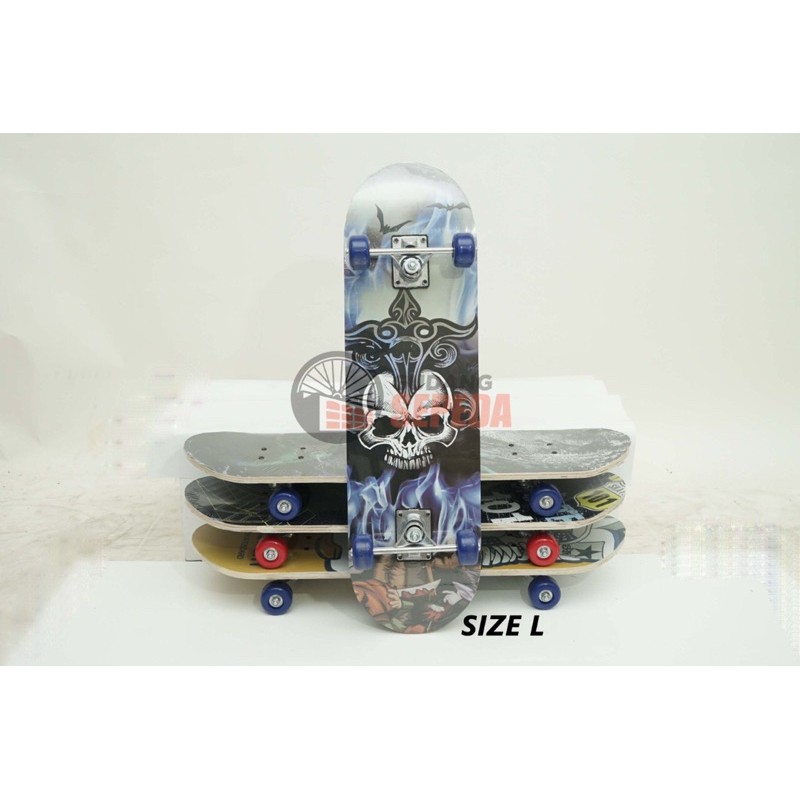 Skateboard 3 size ukuran dewasa dan anak S M L banyak motif bisa grab COD original kuat skater board-4