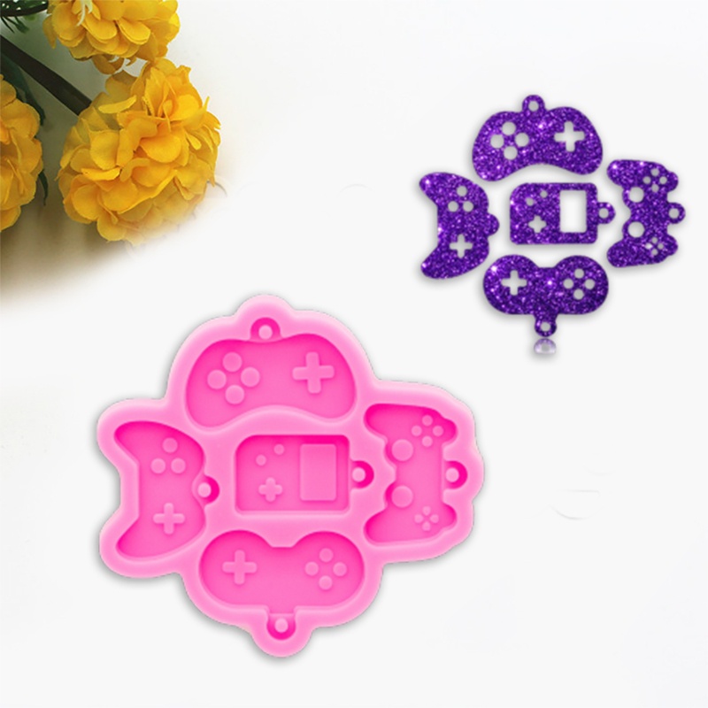 SIY Game Handle Keychain Silicone Mold with Hole Keyring Pendant Handmade Mold