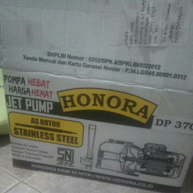 Pompa Air Jet Pump Otomatis Honora 370 40meter Bergaransi