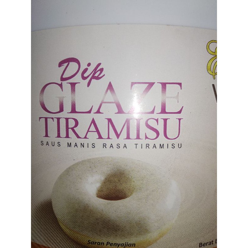 

Dip Glaze Tiramisu 250 gr Repack