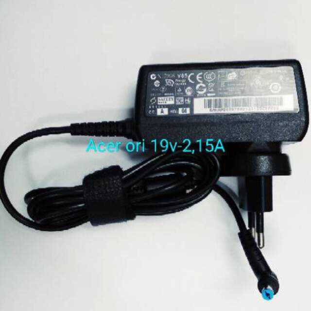 Adaptor Charger NOTEBOOK Acer Aspire One HAPPY 2 19V-2.15A ORIGINAL (10.1 INCH) Dan (11.6 INCH) 756 725 722 751 532 532H 531