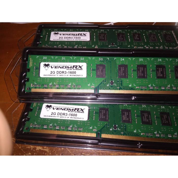 LODIMM VENOM RX DDR3 2GB PC1600