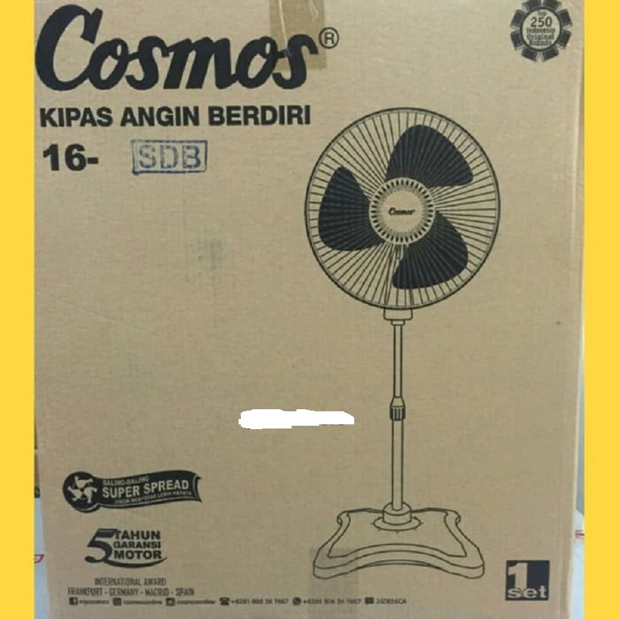 STANDFAN STANDFAN KIPAS ANGIN BERDIRI COSMOS 16IN 16INCH 16SDB SDB KIPAS ANGIN KAKI SEGI