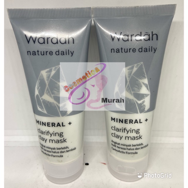 [ 60 ml ] WARDAH MINERAL CLAY MASK // MASKER CLAY WARDAH // mineral + clarifying clay mask hitam